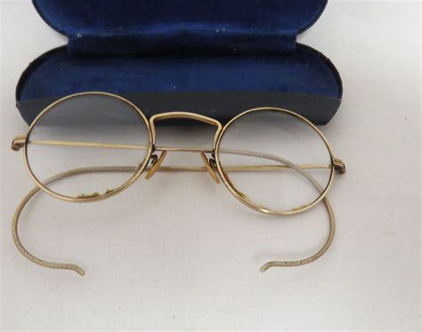 antique ao gold filled spectacles glasses in case victorian etsy spectacles gold filled