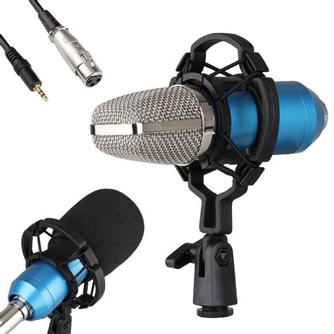 Condenser Microphone, EEEkit 3.5mm Recording Microphone Plug and Play, Computer Microphone ...