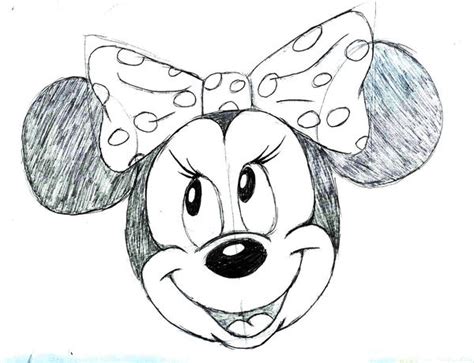 Mini Mouse Sketch By Xaolin26 On Deviantart