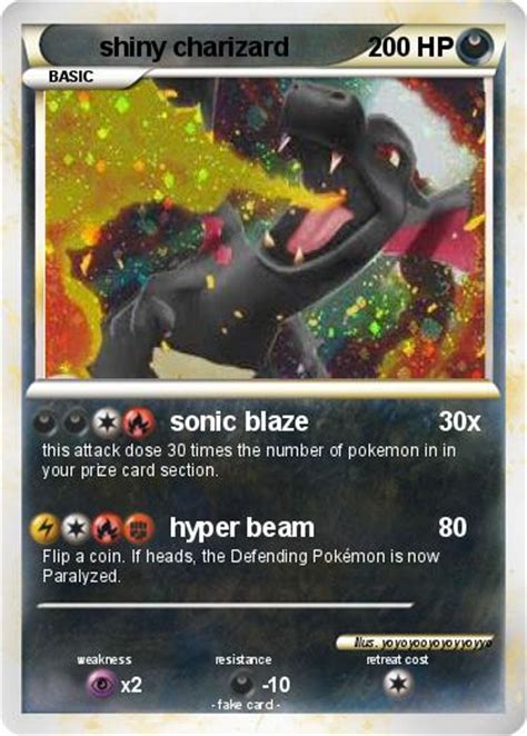 Please wait (this might take a minute). Pokémon shiny charizard 30 30 - sonic blaze - My Pokemon Card