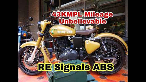 Royal Enfield Signals 350 Abs Mileage Test 2019 Youtube