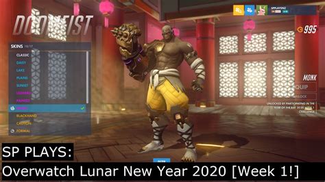 Overwatch 2020 Lunar New Year Event Doomfists Monk Skin Youtube