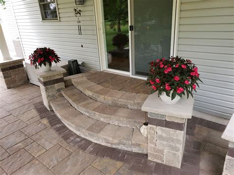 Covered Patio In Kent Oh Showcases Gorgeous Hardscapes In A Protected