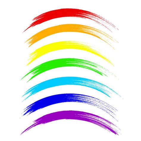 Art Rainbow Colors Brush Stroke Paint Background ⬇ Vector Image By
