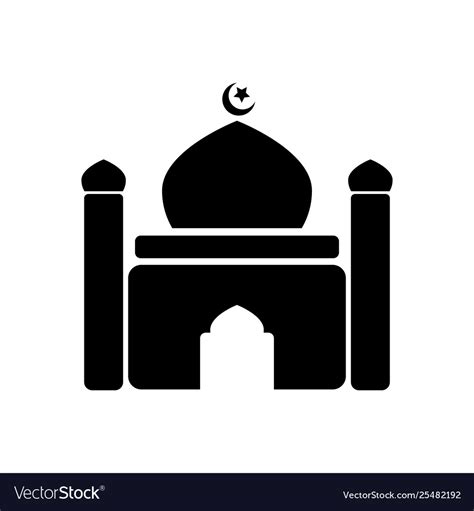 Mosque Icon Symbol Design Simple Element Vector Image