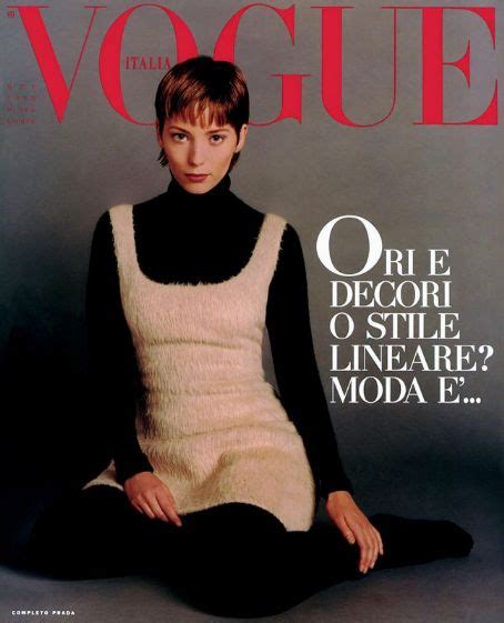 Nadja Auermann Steven Meisel Vogue Magazine October 1992 Cover Photo