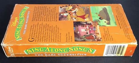 Disneys Sing Along Songs Volume 4 The Bare Necessities Vhs Rare Cover Free Ship Ebay