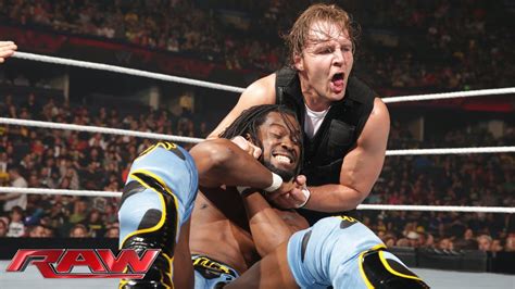 Kofi Kingston Vs Dean Ambrose United States Championship Match Raw