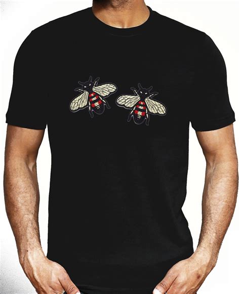 Gucci_Bee_Original Lelaki Fesyen Kasual T-Shirt Lelaki Tshirt Lelaki