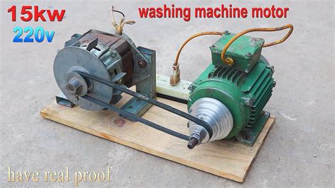 How To Generate Homemade Infinite Energy With A Washing Machine Motor