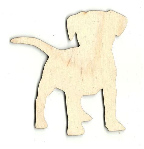 Laser Cut Wood Laser Cutting Christmas Ornament Template Dog Outline