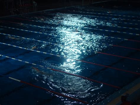 Free Photo Swimming Pool At Night Activity Night Sports Free