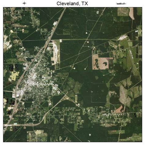 Aerial Photography Map Of Cleveland Tx Texas