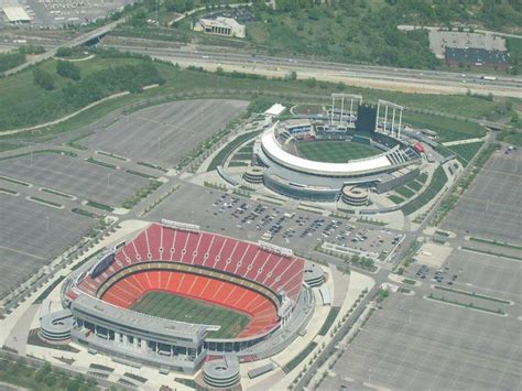 Kansas City Royals And Chiefs Stadiums Side By Side Truman Sports