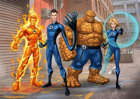Fantastic Four By Patrickbrown On Deviantart Fantastic Four Marvel