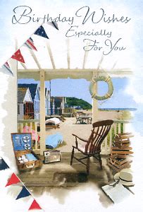 A quality selection of birthday ecards and other greeting cards to suit any occasion. Seaside View, Birthday Card for Him Online, Handwritten