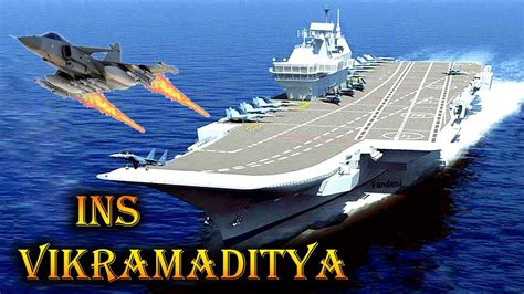 Ins Vikramaditya In Action Indian Aircraft Carrier In War Fortress