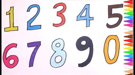 Coloring Pages Learn Colors Learn Numbers For Kids For Toddlers For