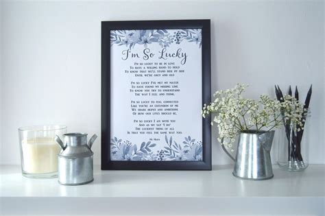 Printable Lucky Wedding Poem Something Blue Keepsake Diy Etsy Uk