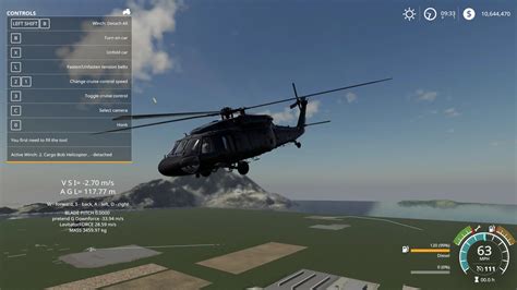 Mod Uh60 Black Hawk Helicopter V10 Farming Simulator 22 Mod Ls22