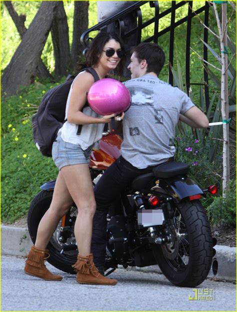 Vanessa Hudgens Motorcycle Ride With Josh Hutcherson Photo 409251 Photo Gallery Just