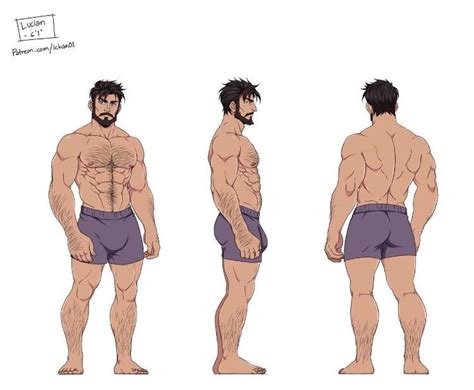 Man Drawing Reference Buff In Character Design Male Cartoon Man Concept Art Characters