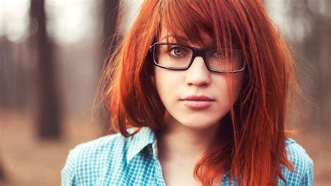 Red Hair Black Glasses Red Hair And Glasses Girls With Glasses Girl Glasses Hairstyles With