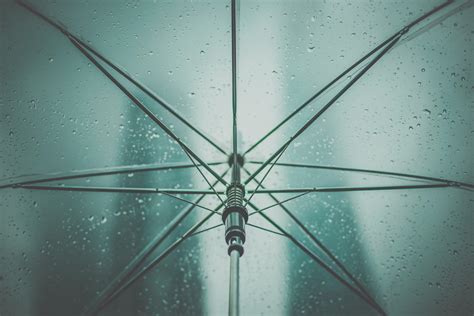 Wallpaper Umbrella Rain Drops Hd Widescreen High Definition