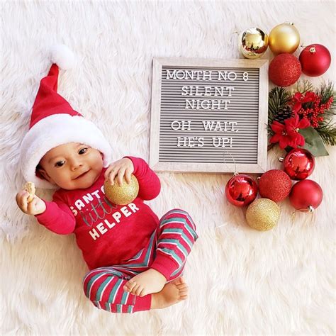 25 Christmas Baby Photoshoot Ideas At Home
