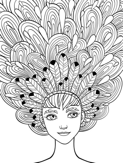 10 Crazy Hair Adult Coloring Pages Page 4 Of 12 Nerdy Mamma