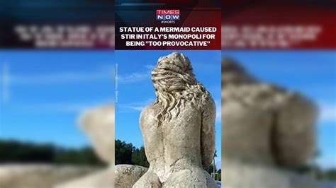 Italy Curvy Mermaid Statue Sparks Outrage For Being Too Provocative