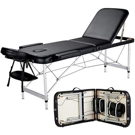 Yaheetech Massage Table Portable Massage Bed 3 Folding 84 Inch Aluminium Frame