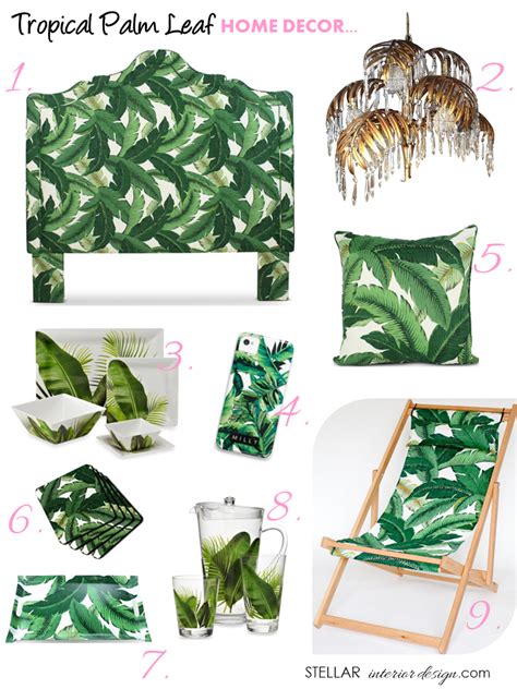 Download Tropical Palm Leaf Decor Stellar Interior Design By Srocha