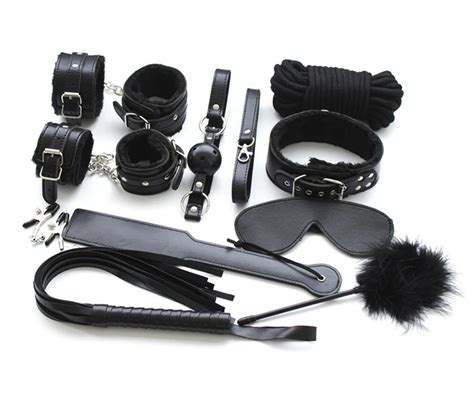 Wholesale Price Multiple Styles Leather Bondage Restraint Set Toys For Adult Games Role Play