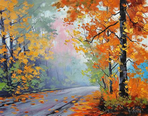 Forest Road Painting By Graham Gercken