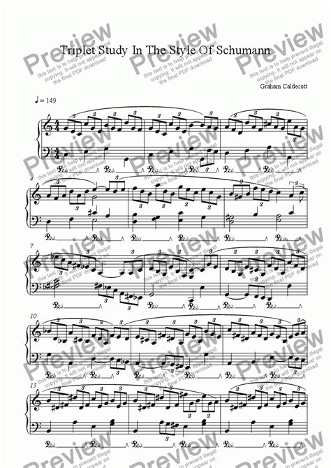 How to write a triplet. Triplet Study - Download Sheet Music PDF file