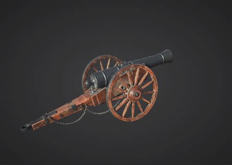 Medieval Cannon 3d Model By Adriankulawik