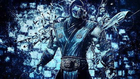 HD Wallpaper Blue Game Character Digital Wallpaper Mortal Kombat Sub