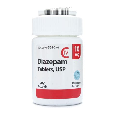 Diazepam C Iv 10mg 100 Tabletsbottle Mcguff Medical Products