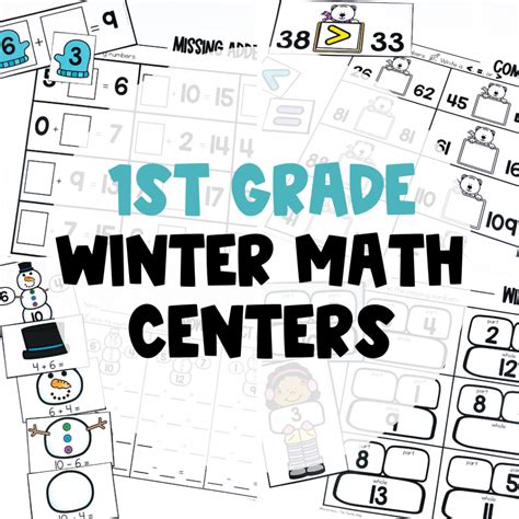 1st Grade Winter Math Centers Your Students Will Love The Teacher Bag