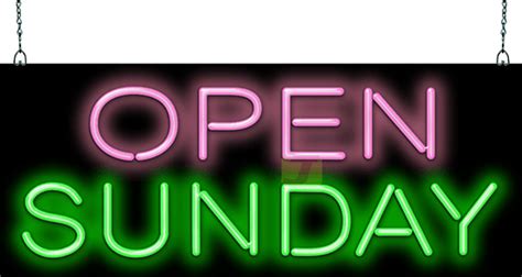 Open Sunday Neon Sign Og 30 71 Jantec Neon