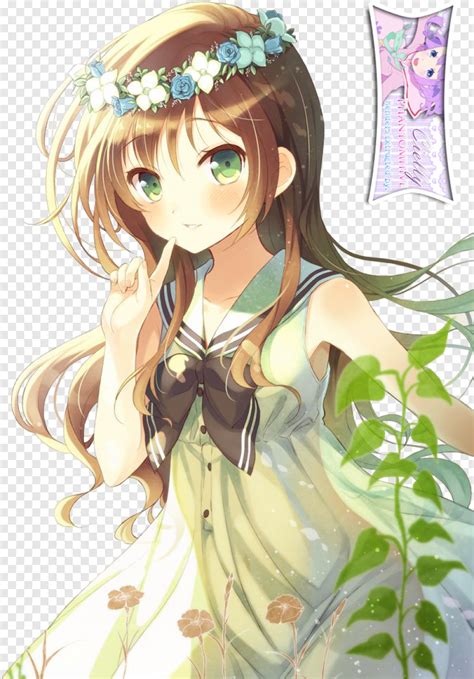 Cute Anime Nature Girl Extracted Bycielly By Beautiful Anime Girl