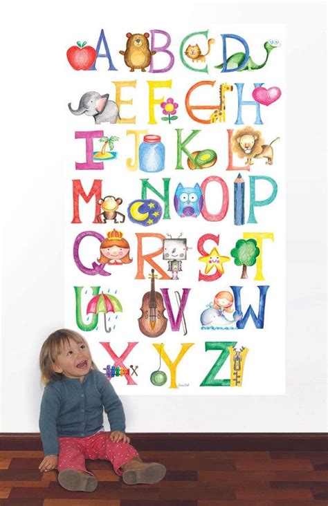 Maybe you would like to learn more about one of these? Alphabet Classroom decor Wall Decal Kids room decor | Etsy in 2021 | Alphabet wall decals, Kids ...