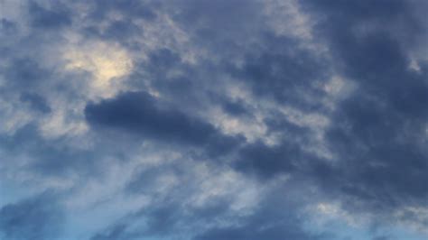 Clouds Sky Dark Blue Sky With White Clouds Panorama Of