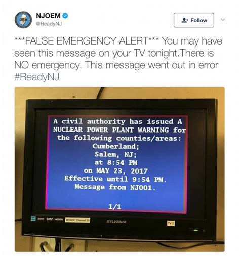 Emergency Alert System Accidentally Activates Sends Nuclear Warnings To Some Tvs