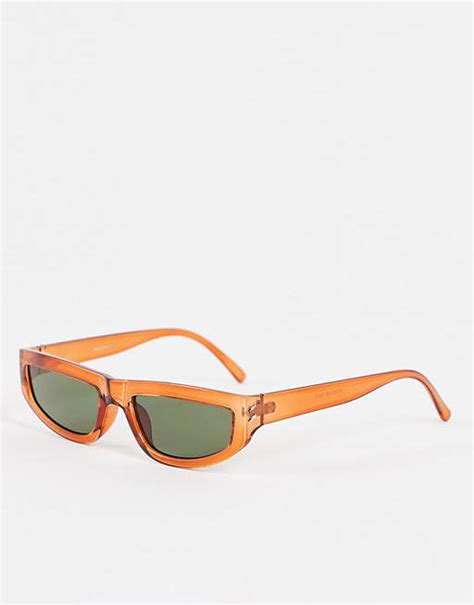 Madein Orange Frame Sunglasses Asos
