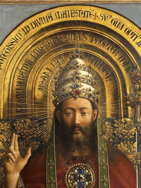 The Ghent Altarpiece Panel Christ Detail Art In Flanders