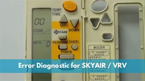 Error Diagnostic For SKYAIR VRV Using Wireless Remote Controller