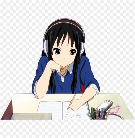 Studying Anime Girl Doing Homework Png Transparent With Clear Background Id Toppng