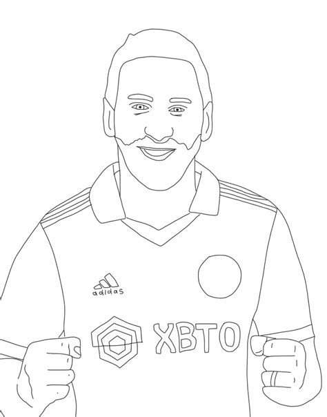 Dibujos De Lionel Messi Sonriente Para Colorear Para Colorear Pintar E Imprimir Dibujos